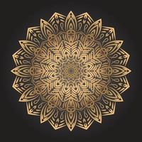 fondo de mandala de oro de lujo vector