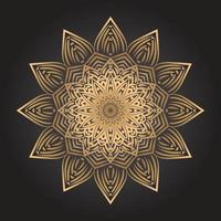 Luxury gold mandala background vector