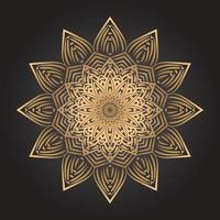 Luxury gold mandala background vector