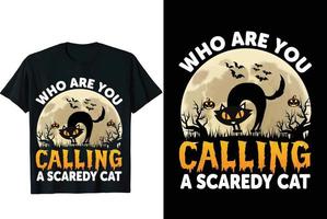 who are you calling Halloween t-shirt vector