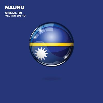Nauru Flag 3D Buttons