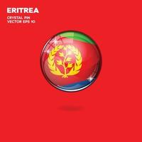 Eritrea Flag 3D Buttons vector