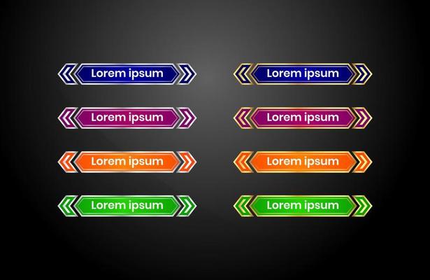 Web buttons collection for different purposes