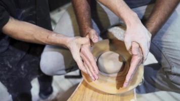 People in Studio at Pottery Class video