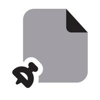 Pinned Files Icon Two Tone Solid vector