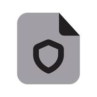 Protected Files Icon Two Tone Solid vector