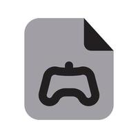 Game Files Icon Two Tone Solid vector