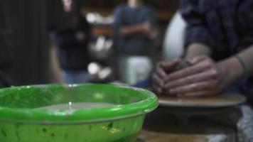 People in Studio at Pottery Class video