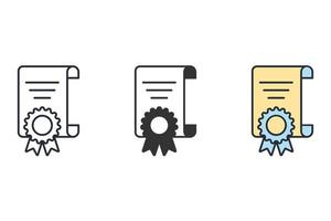 Patent icons  symbol vector elements for infographic web