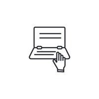 laptop icons  symbol vector elements for infographic web