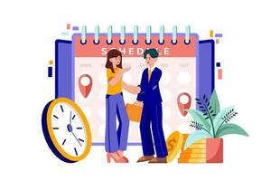 Business meeting appointment vector