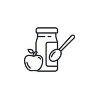 Applesauce icons  symbol vector elements for infographic web