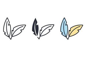 leaf icons  symbol vector elements for infographic web