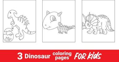 Funny dinosaur coloring book for kids. cute animal background prehistoric landscape coloring outline scene. Cartoon prehistoric dinosaur stegosaurus, coloring book, funny illustration