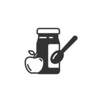 Iconos de puré de manzana símbolo elementos vectoriales para web infográfico vector