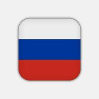 bandera de rusia, colores oficiales. ilustración vectorial vector