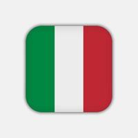 bandera de italia, colores oficiales. ilustración vectorial vector