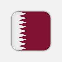 Qatar flag, official colors. Vector illustration.