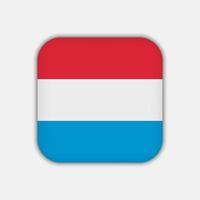 Luxembourg flag, official colors. Vector illustration.