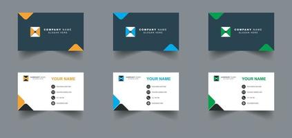 Modern creative professional business card template vector