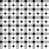 Cute Polkadot Circle Round Dot Geometry Element Black White Stripe Striped Line Checkered Plaid Tartan Buffalo Scott Gingham Pattern Cartoon Vector Seamless Pattern Print Mat Background