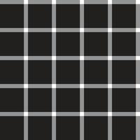 Black White Grey Scott Plaid Tartan Checkered Line Overlap Intersect Gingham Pattern Black Background Square Vector Cartoon Illustration Tablecloth Picnic mat