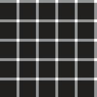 Black White Grey Scott Plaid Tartan Checkered Line Overlap Intersect Gingham Pattern Black Background Square Vector Cartoon Illustration Tablecloth Picnic mat