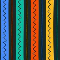 étnico tribal geométrico folk indio escandinavo gitano mexicano boho africano ornamento textura sin costura patrón zigzag punto línea vertical rayas color impresión textiles fondo vector ilustración