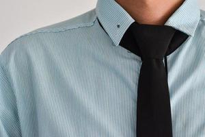 Detail of a business man suit with a tie photo