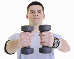 man fitness isolated photo