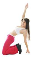 woman fitness isolated photo