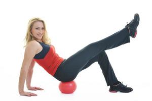 woman fitness isolated photo