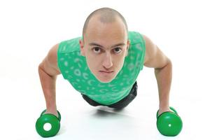 man fitness isolated photo