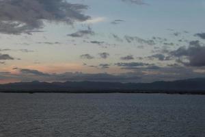 Beautiful lake in the afternoon photo