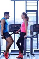 couple at the gym photo