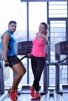couple at the gym photo