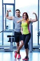 couple at the gym photo