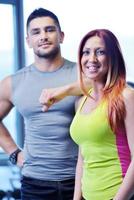 couple at the gym photo