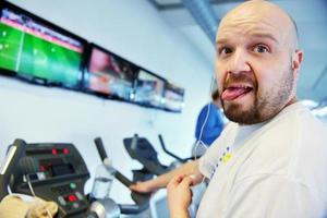 Man working out photo