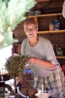 herbalist in shop photo