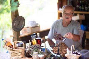 herbalist in shop photo