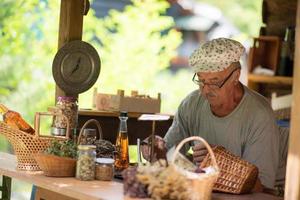 herbalist in shop photo