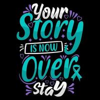 Suicide Awareness week typography t-shirt design, typography element vector