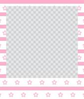 square flat photo frame with ornaments vector