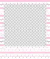 square flat photo frame with ornaments vector