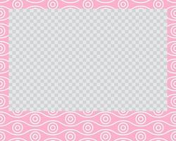 rectangle landscape flat photo frame with ornaments vector