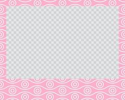 rectangle landscape flat photo frame with ornaments vector