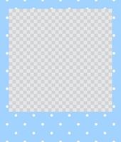 square flat photo frame with ornaments vector