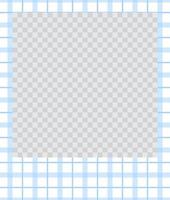 square flat photo frame with ornaments vector