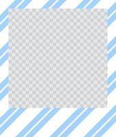 square flat photo frame with ornaments vector